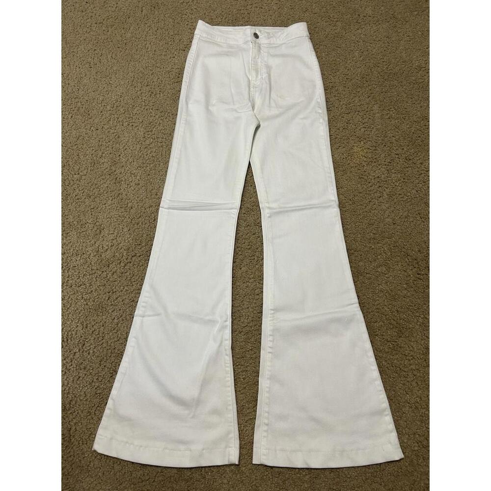 Cello Women’s Jeans Stretch Wide Leg White Size 3